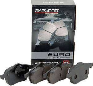 Akebono - Akebono Euro Ceramic Brake Pad Set (Rear) (253mm)
