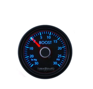 NewSouth Performance - Indigo 0-30 in hg, 0-25 PSI Boost Gauge