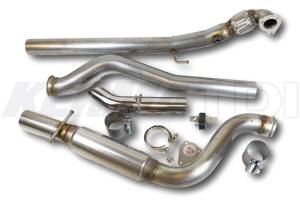 KermaTDI - 3 inch TDI Stainless Turbo-back Exhaust System MK4 v.2 (Complete System)