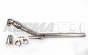 KermaTDI - 2.5 inch Stainless "J" Downpipe [A-6]