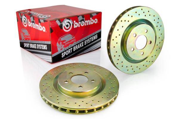 Brembo - Brembo Rotors Sport kit, Set of 2, Front, Drilled, (B5.5) 288mm