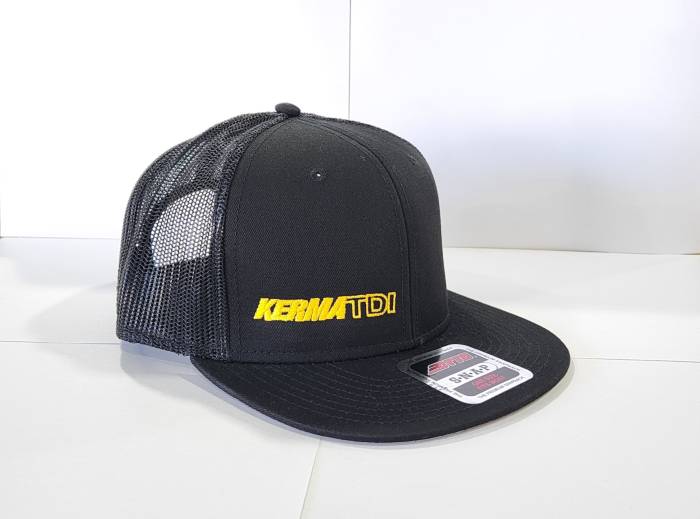 KermaTDI - KermaTDI Hat Black AND Yellow Lettering - Flat Bill [SWAG]
