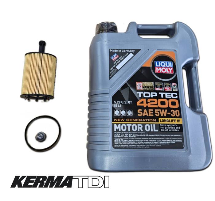 Liqui / Lubro Moly - Oil Change Kit (CBEA)(CJAA) 2.0L TDI - Common Rail