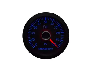 Indigo 100 PSI Oil Pressure Gauge